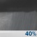 Tonight: A 40 percent chance of showers after 3am.  Cloudy, with a low around 62. Calm wind.  New precipitation amounts between a quarter and half of an inch possible. 