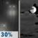 Thursday Night: A 30 percent chance of rain before 11pm.  Mostly cloudy, with a low around 45.