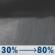 Tonight: Showers, mainly after 10pm. Steady temperature around 47. Calm wind. Chance of precipitation is 80%. New precipitation amounts between a tenth and quarter of an inch possible. Tonight: Showers, mainly after 10pm. Steady temperature around 47. Calm wind. Chance of precipitation is 80%. New precipitation amounts between a tenth and quarter of an inch possible.